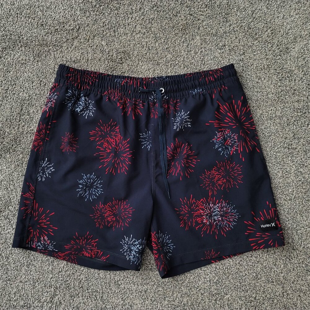 Men's Navy Hurley  Swim Shorts Large